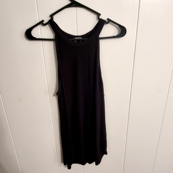 Athleta Tops - Athleta Black Strappy knit Tank Medium